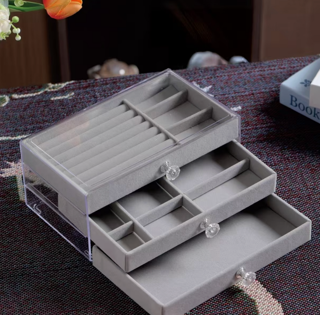 Velora™ Luxury Multi-Layer Jewelry Organizer - Classic Drawer Edition