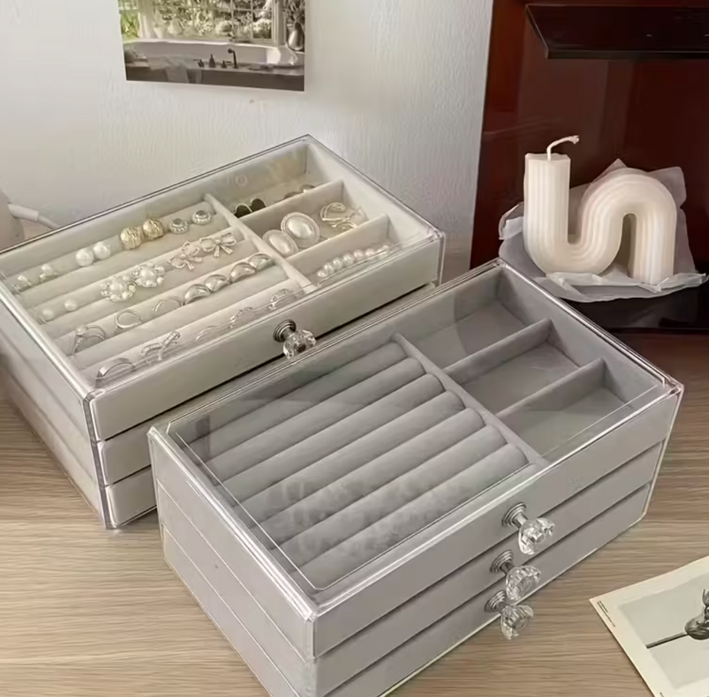 Velora™ Luxury Multi-Layer Jewelry Organizer - Classic Drawer Edition