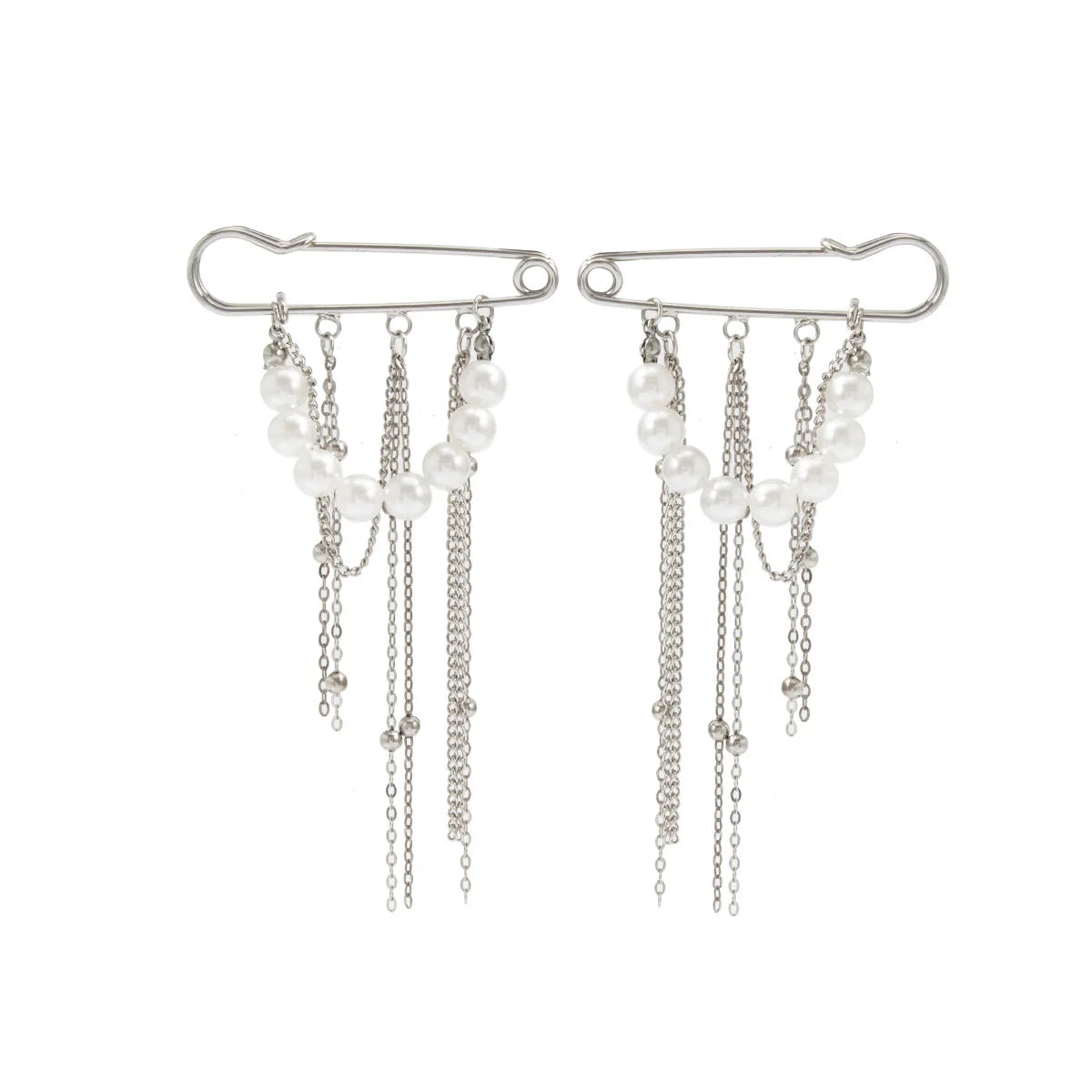 Retro Sweet Imitation Pearl Metal Tassel Pendant Pin Pants Foot 2026 Creative Girl Fashion Sweet Fashion Jewelry