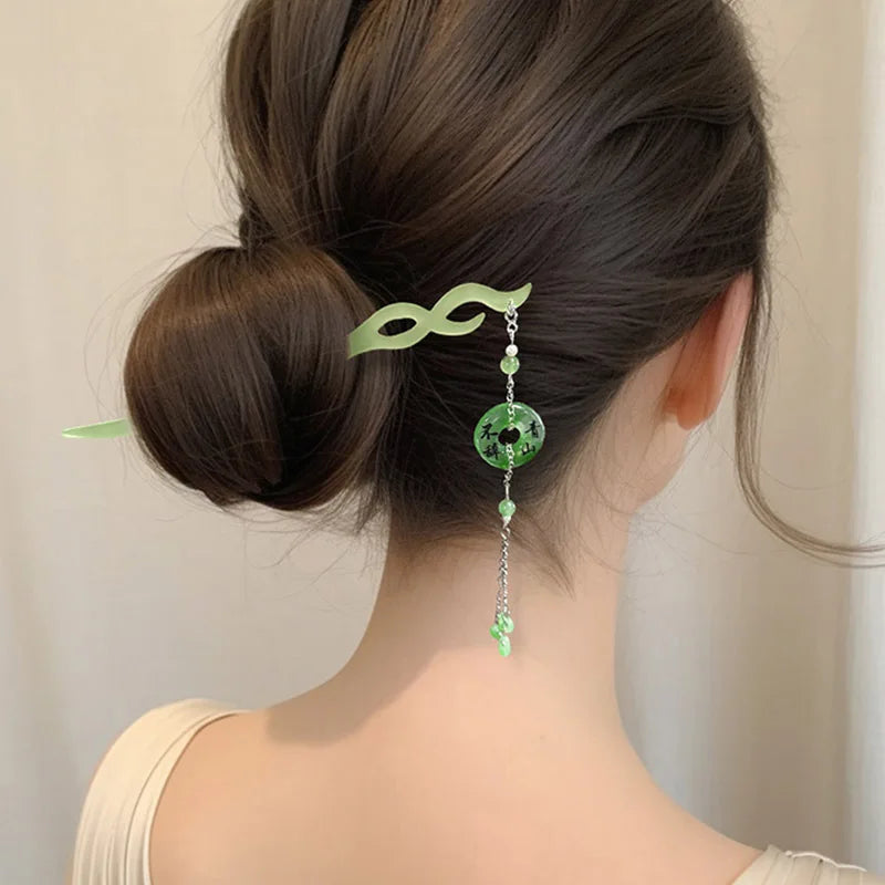 Vintage Butterfly Tassel Hairpin for Women Girl