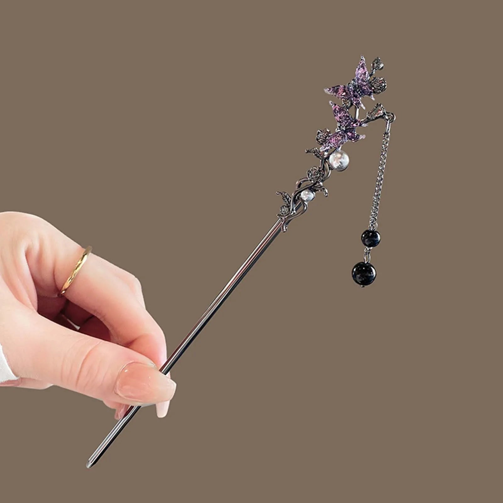 Vintage Butterfly Tassel Hairpin for Women Girl