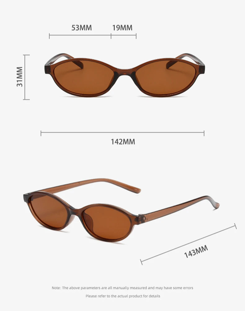 Sexy Small Oval Women's Sunglasses 2026 New Fashion Leopard Brown Hot Sun Glasses Female Retro Colorful Shade Eyeglass