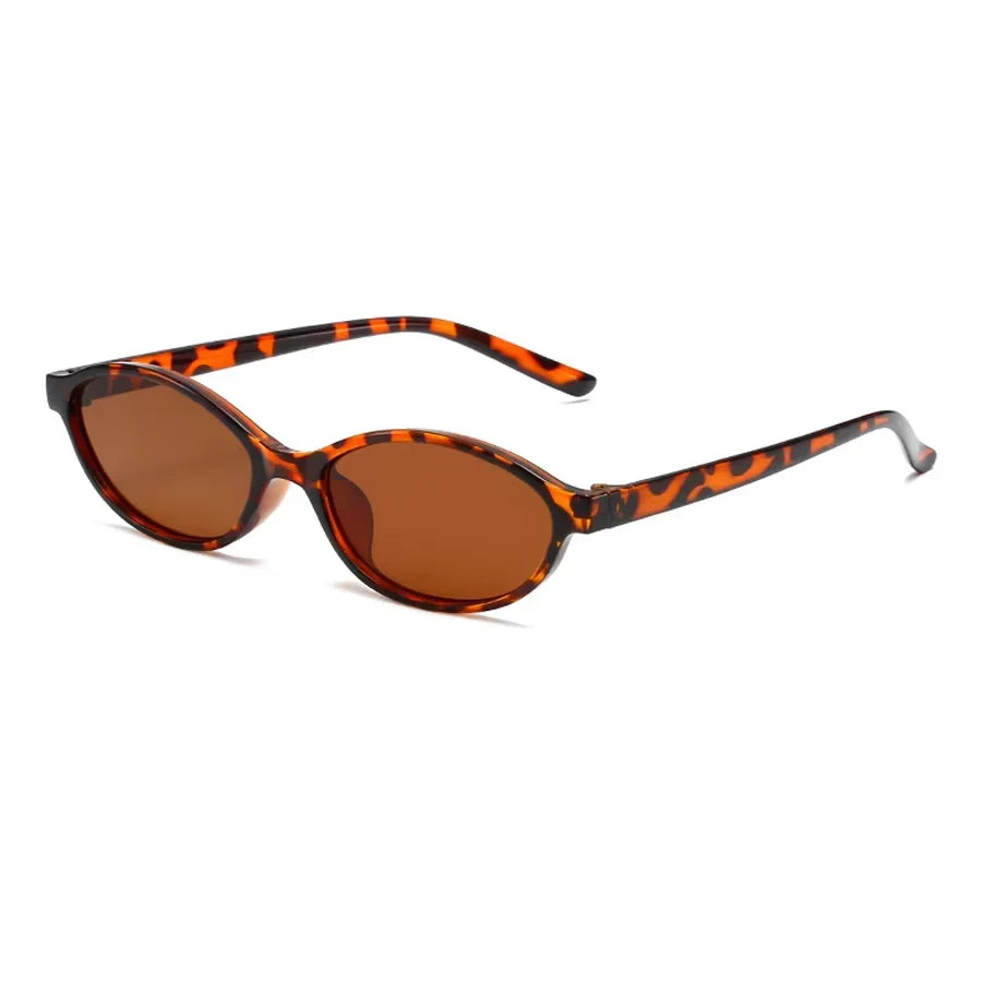 Sexy Small Oval Women's Sunglasses 2026 New Fashion Leopard Brown Hot Sun Glasses Female Retro Colorful Shade Eyeglass