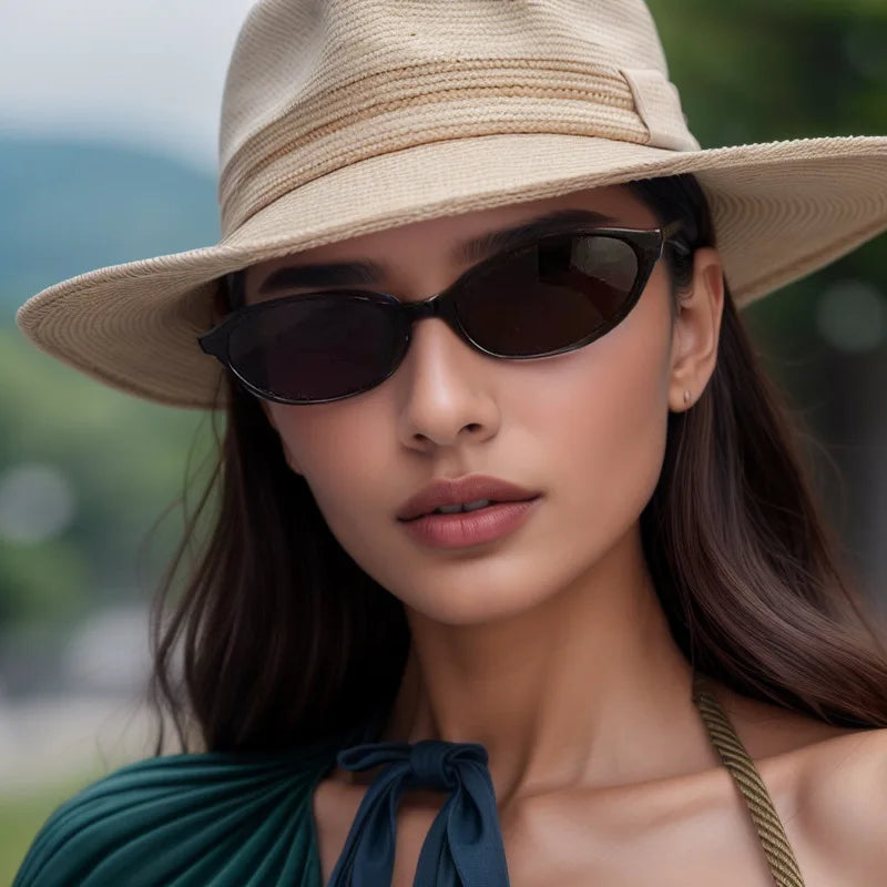 Sexy Small Oval Women's Sunglasses 2026 New Fashion Leopard Brown Hot Sun Glasses Female Retro Colorful Shade Eyeglass