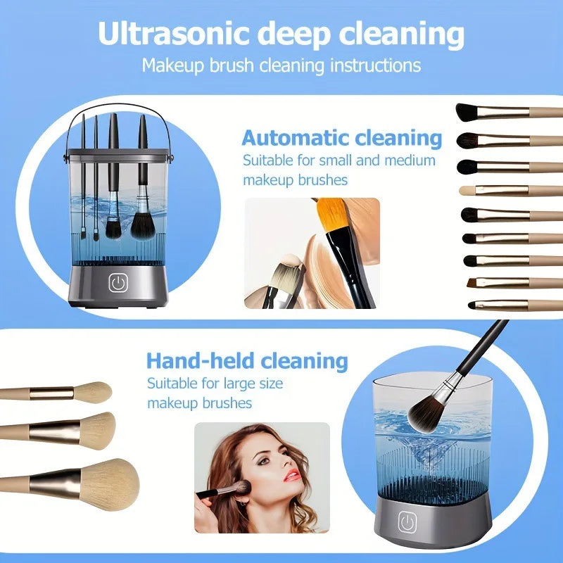 Velora™ Pro USB Rechargeable Makeup Brush Cleaner - Automatic Deep Cleaning Tool