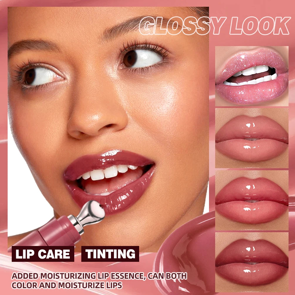 Velora™ Mirror Pearl Lip Gloss - Long-Lasting Moisturizing Jelly Lip Glaze
