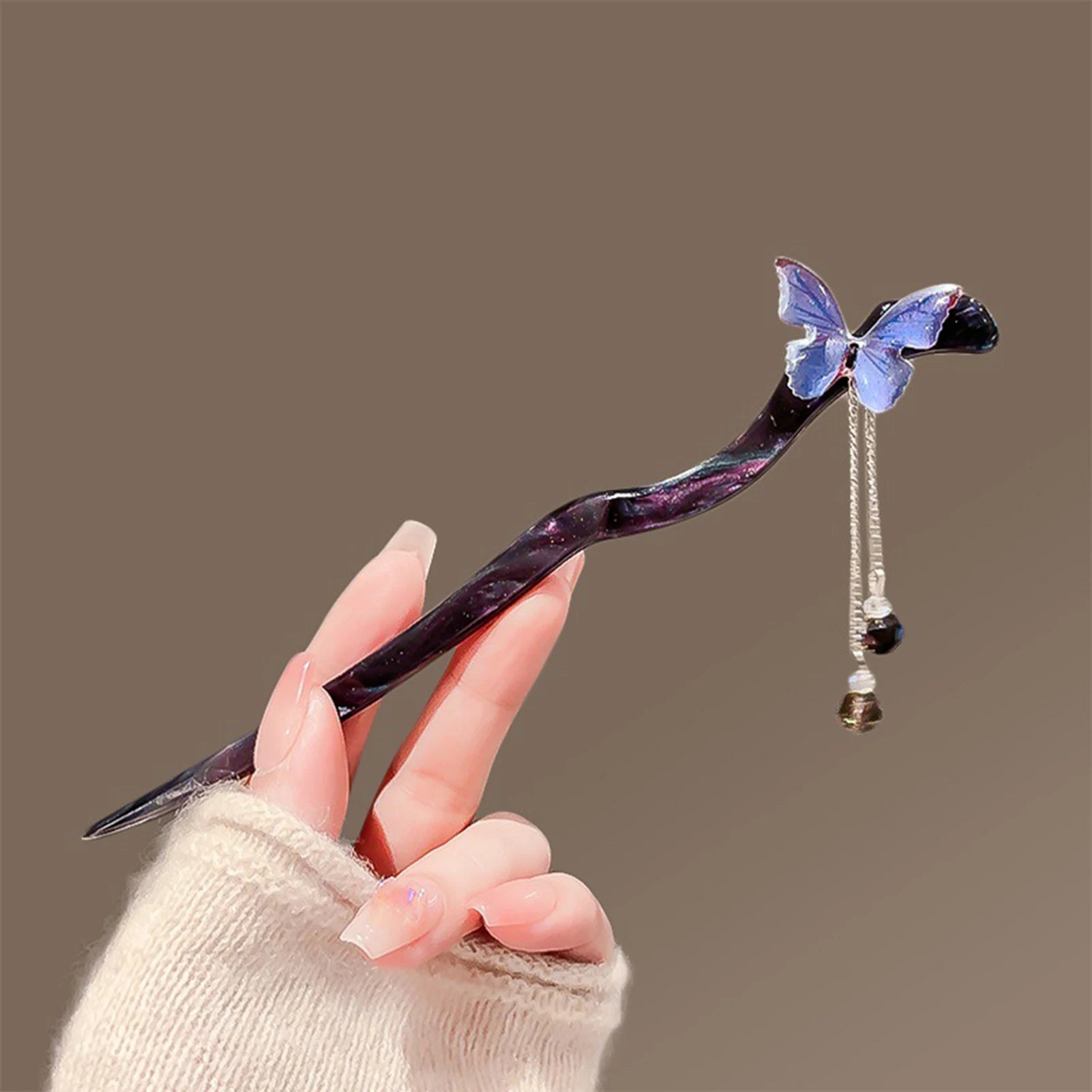 Vintage Butterfly Tassel Hairpin for Women Girl