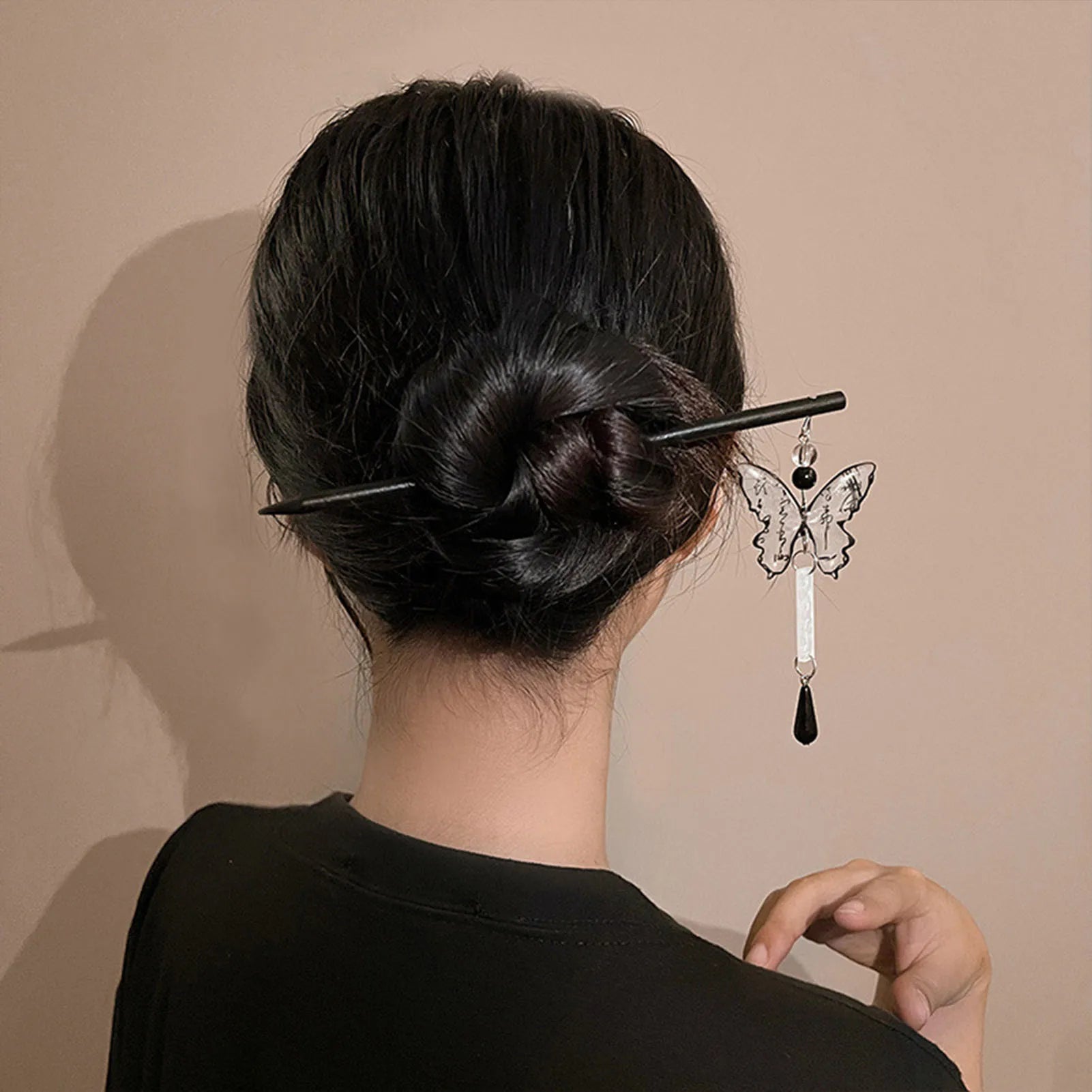 Vintage Butterfly Tassel Hairpin for Women Girl