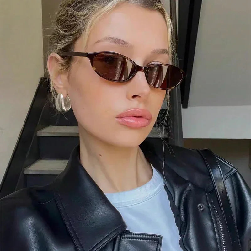 Sexy Small Oval Women's Sunglasses 2026 New Fashion Leopard Brown Hot Sun Glasses Female Retro Colorful Shade Eyeglass
