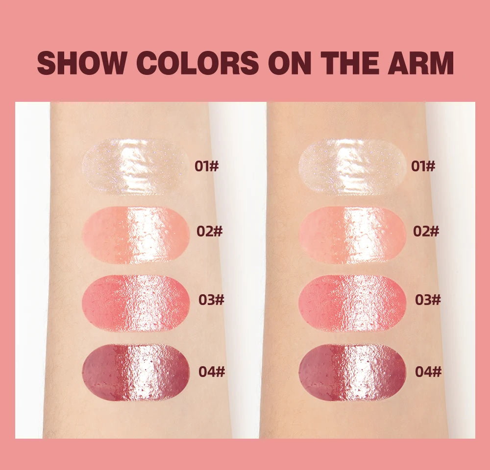 Velora™ Mirror Pearl Lip Gloss - Long-Lasting Moisturizing Jelly Lip Glaze