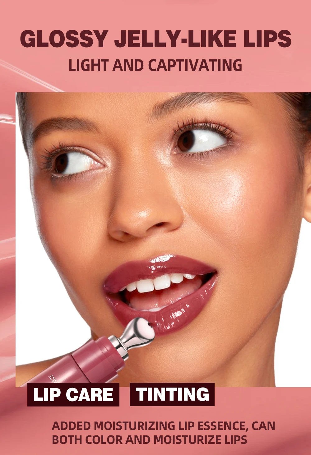 Velora™ Mirror Pearl Lip Gloss - Long-Lasting Moisturizing Jelly Lip Glaze