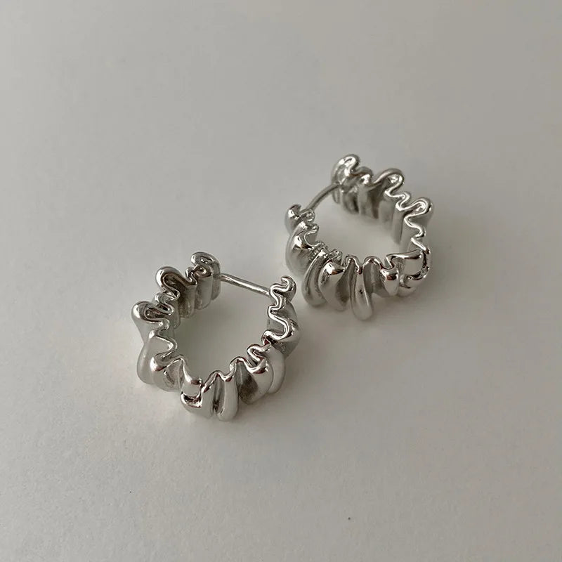 Velora™ Golden Sunflower - Geometric Hoop Earrings