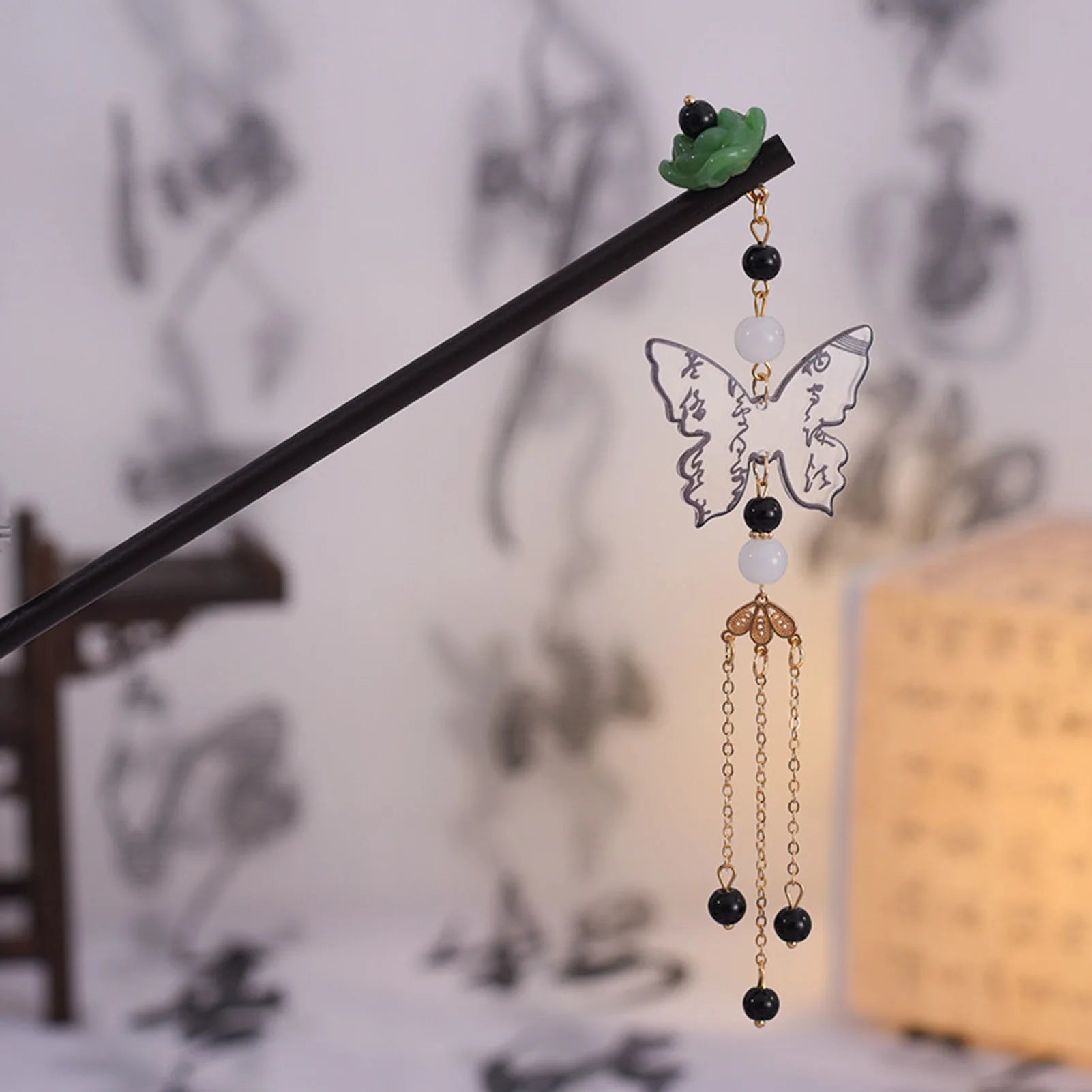 Vintage Butterfly Tassel Hairpin for Women Girl