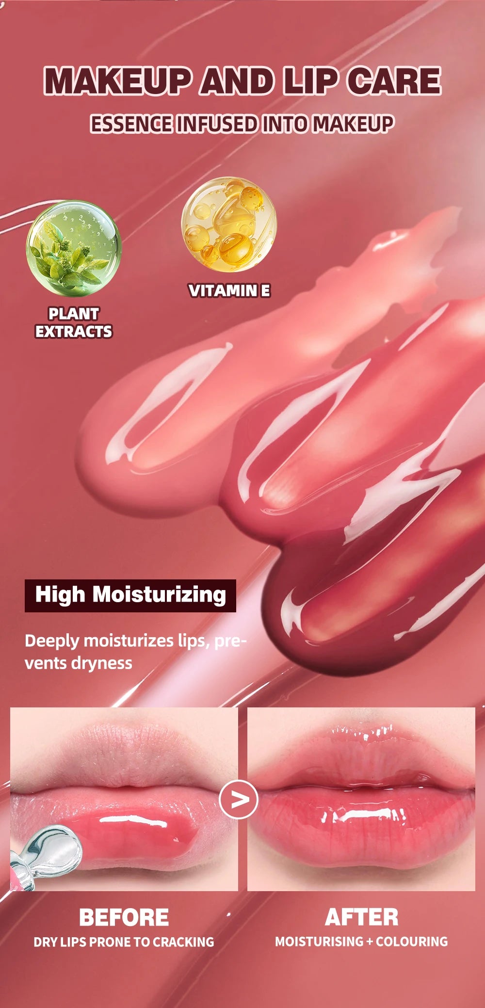 Velora™ Mirror Pearl Lip Gloss - Long-Lasting Moisturizing Jelly Lip Glaze